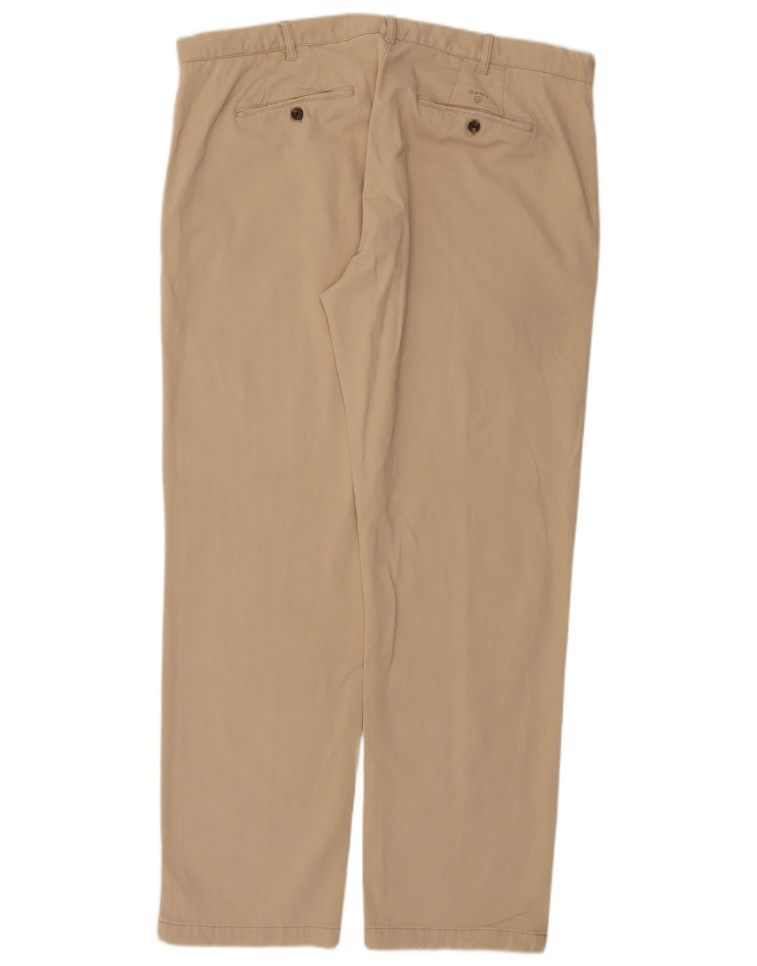 Gant Mens Straight Chino Trousers W40 L32 Beige