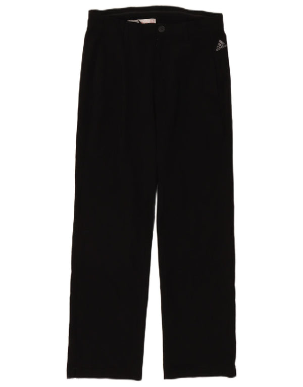 Pantaloni chino dritti Adidas da ragazzo 11-12 anni medi W26 L26 neri