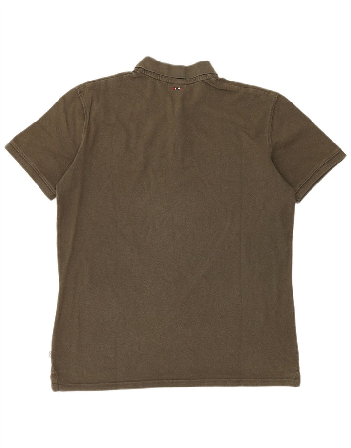 NAPAPIJRI Mens Polo Shirt XL Khaki
