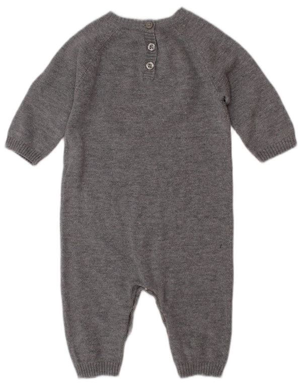 Macacão gráfico BENETTON para meninos de 3 a 6 meses cinza