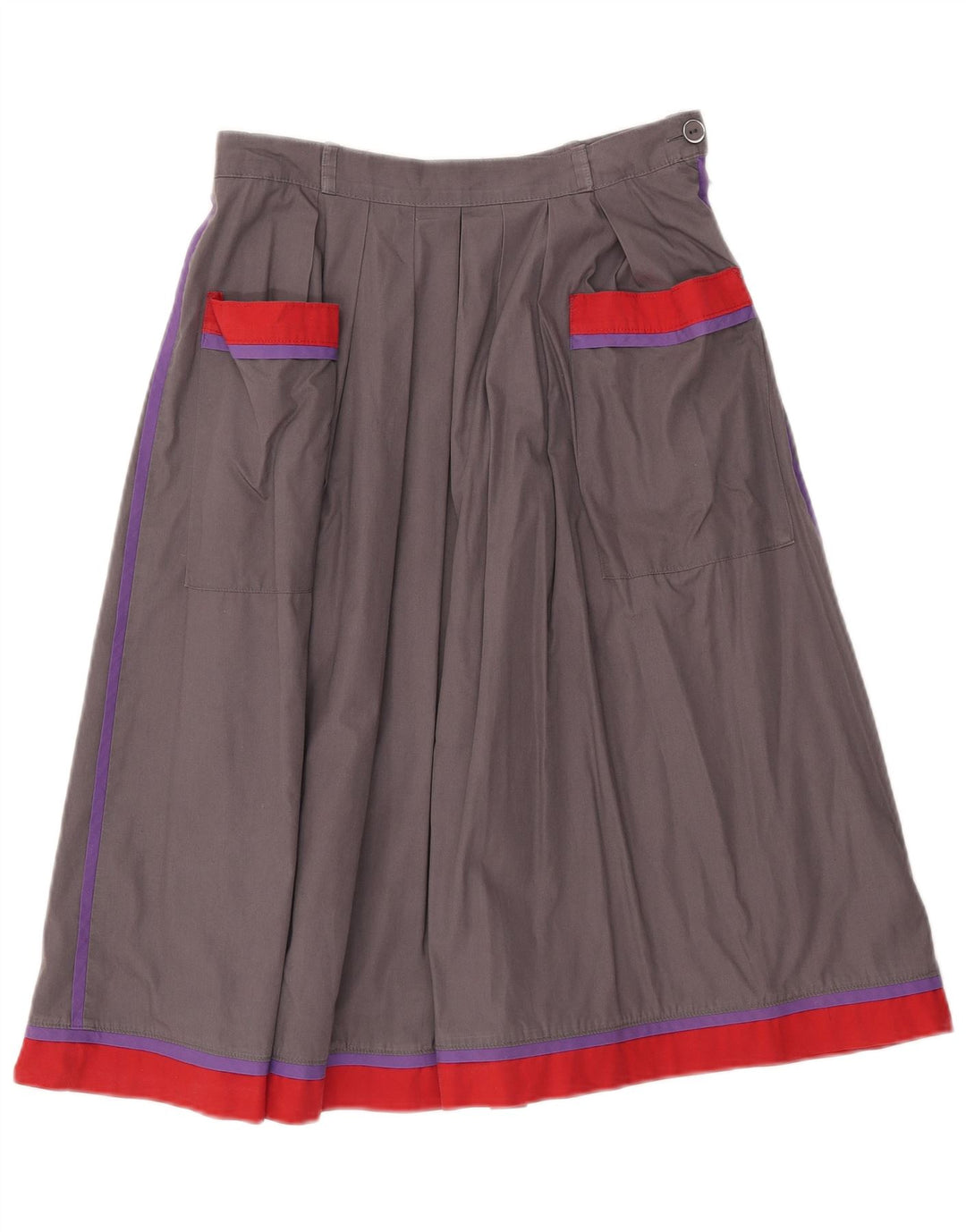 Vintage dame nederdel EU 40 Medium W28 Grå Colourblock