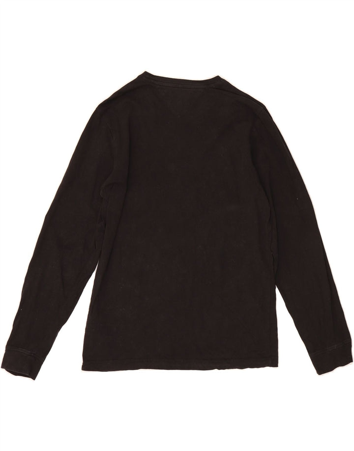 TOMMY HILFIGER Mens Top Long Sleeve Small Black Cotton Vintage Tommy Hilfiger and Second-Hand Tommy Hilfiger from Messina Hembry 