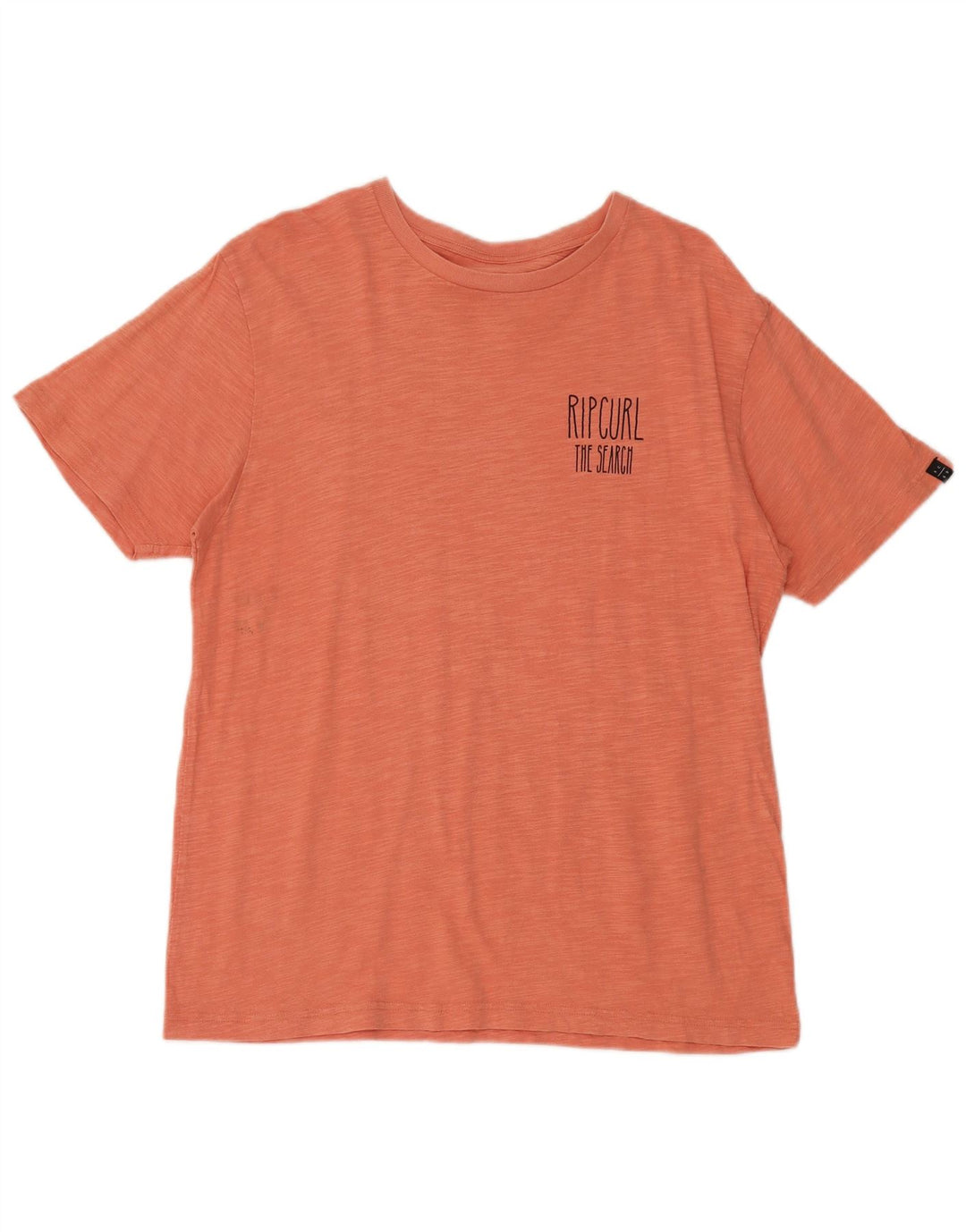 Rip Curl Mens Graphic T-Shirt Top Large Orange Cotton