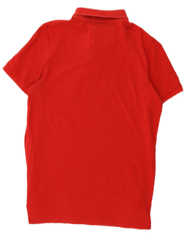 Superdry Mens Graphic Polo Shirt XL Red Cotton