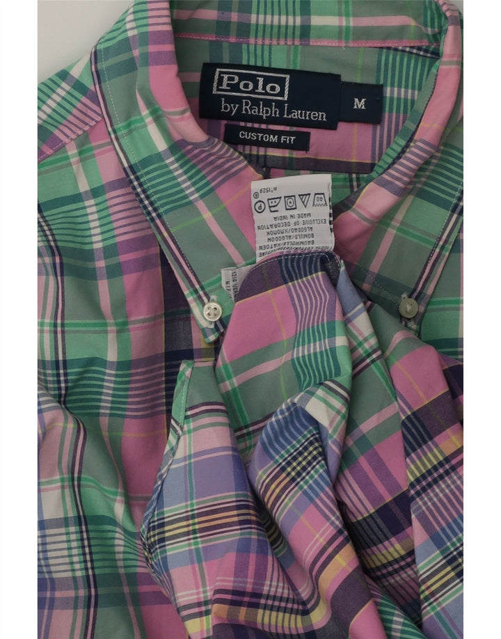 Polo Ralph Lauren Mens Custom Fit Shirt Medium Multicoloured Check Cotton