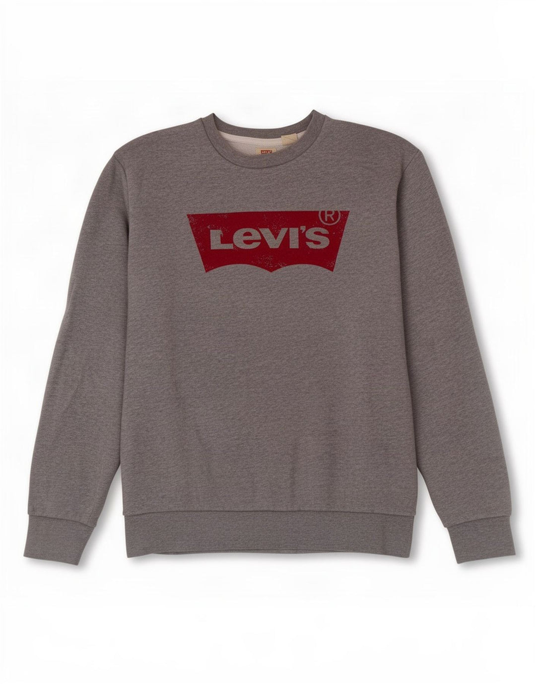 Levi's Mens Graphic Sweatshirt Jumper Small Grey Cotton