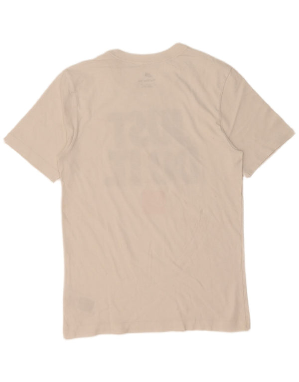 T-shirt grafica da uomo Nike Top Small in cotone bianco