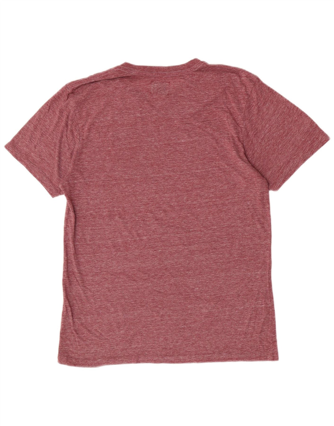 Vans Mens Graphic T-Shirt Top Medium Burgundy Flecked Polyester