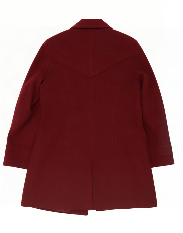 Marks & Spencer Abrigo para mujer UK 42 Poliéster burdeos medio