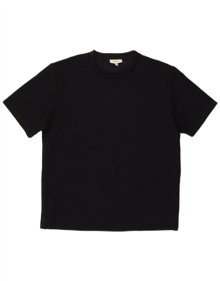 Reiss T-Shirt Top UK 12 Medium Sort Polyester