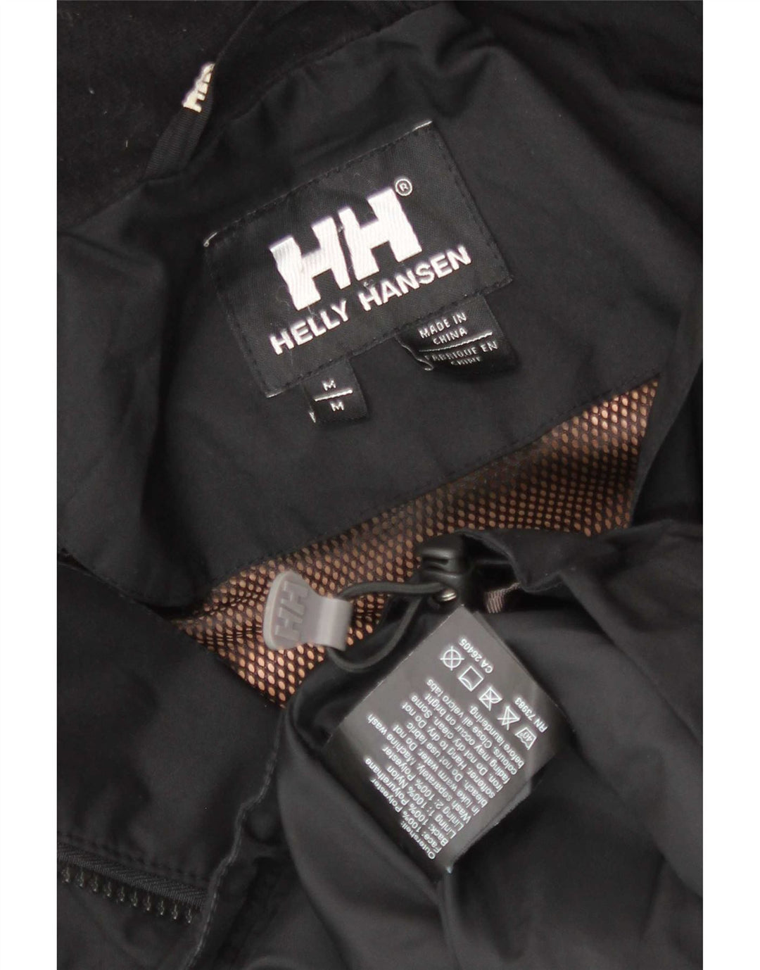 Giacca antipioggia con cappuccio da donna Helly Hansen UK 14 poliestere nero medio