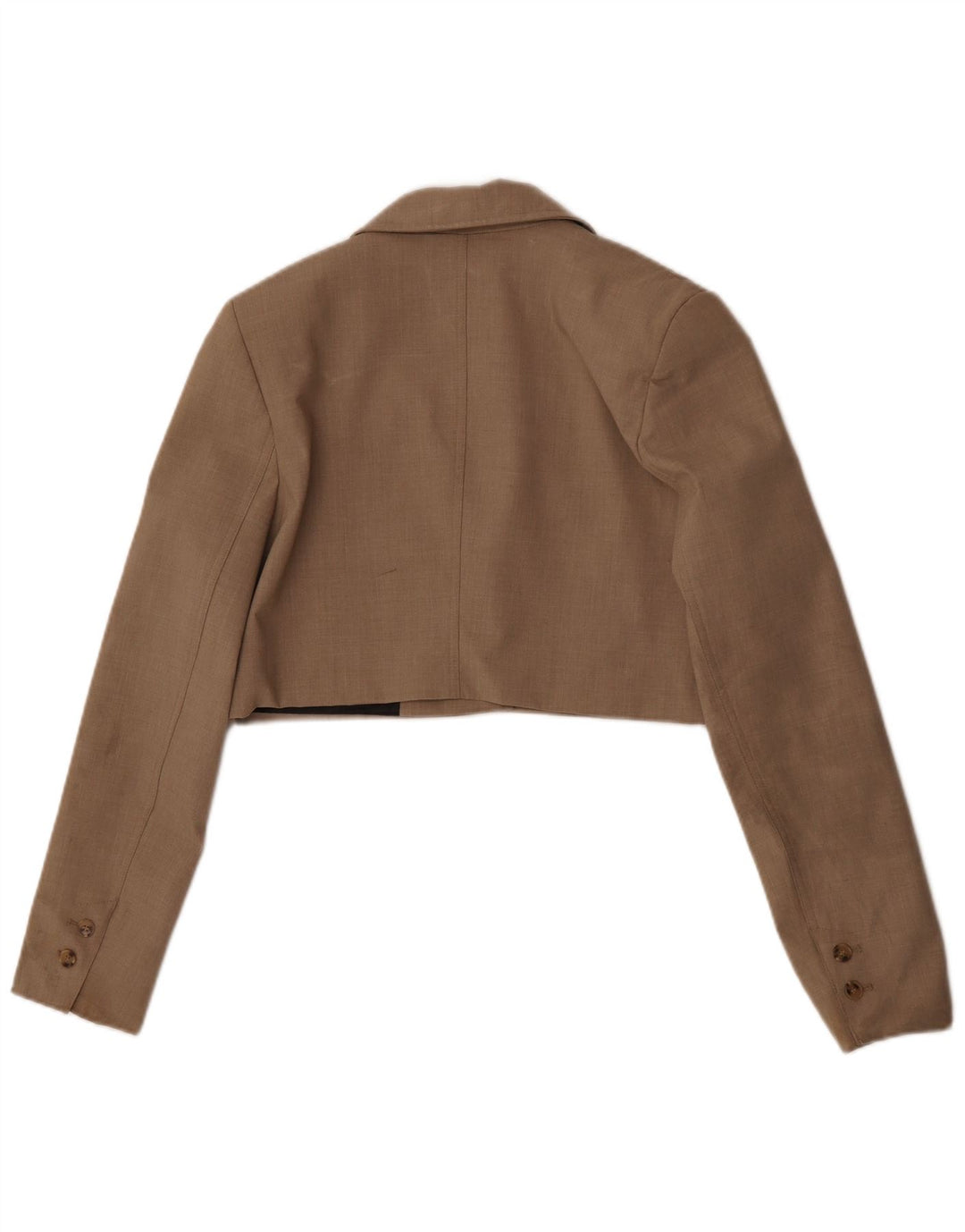 Jaqueta Bolero Feminina Zara UK 10 Pequena Marrom