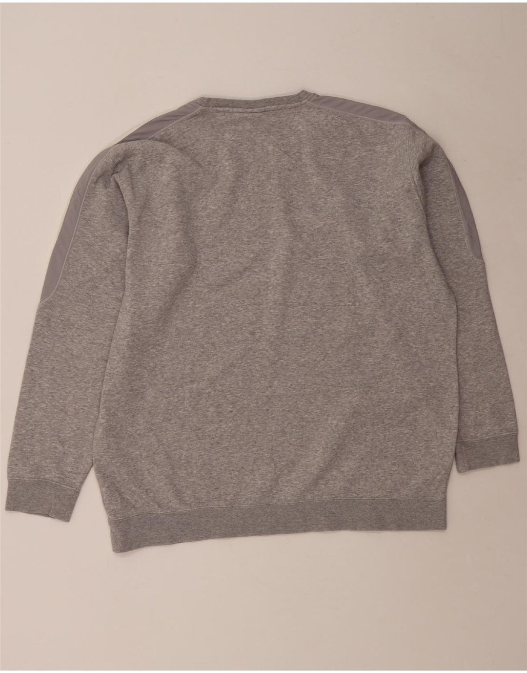 ADIDAS Mens Sweatshirt Jumper XL Grey Flecked Cotton