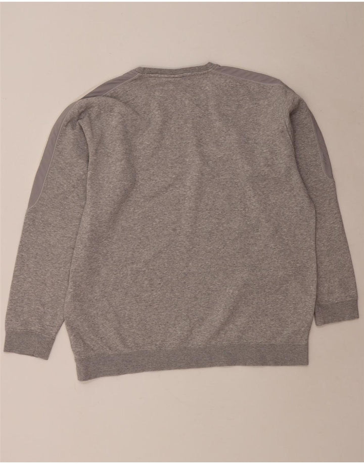 ADIDAS Mens Sweatshirt Jumper XL Grey Flecked Cotton