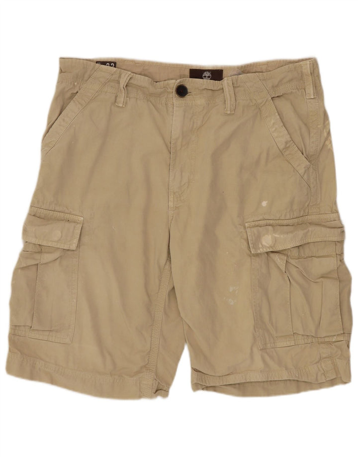TIMBERLAND Mens Cargo Shorts W32 Medium Beige