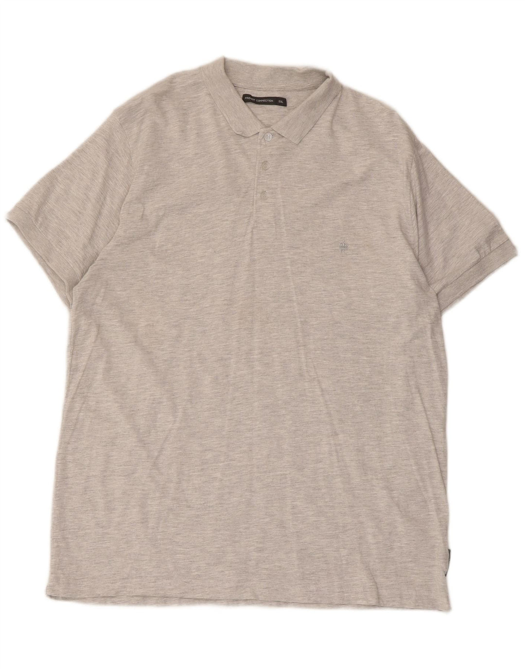 French Connection Polo Shirt til mænd 2XL Grå Bomuld
