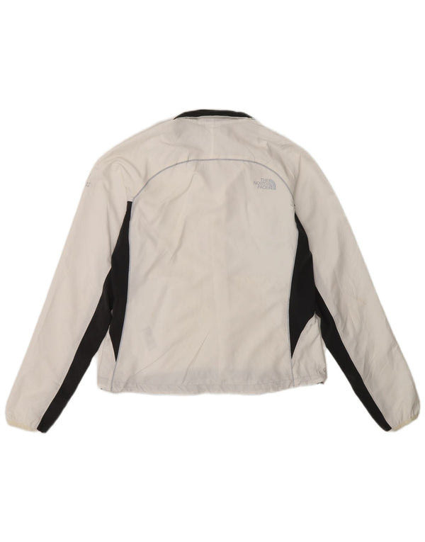The North Face Damen-Trainingsanzug-Oberteiljacke UK 6 XS Weißer Farbblock
