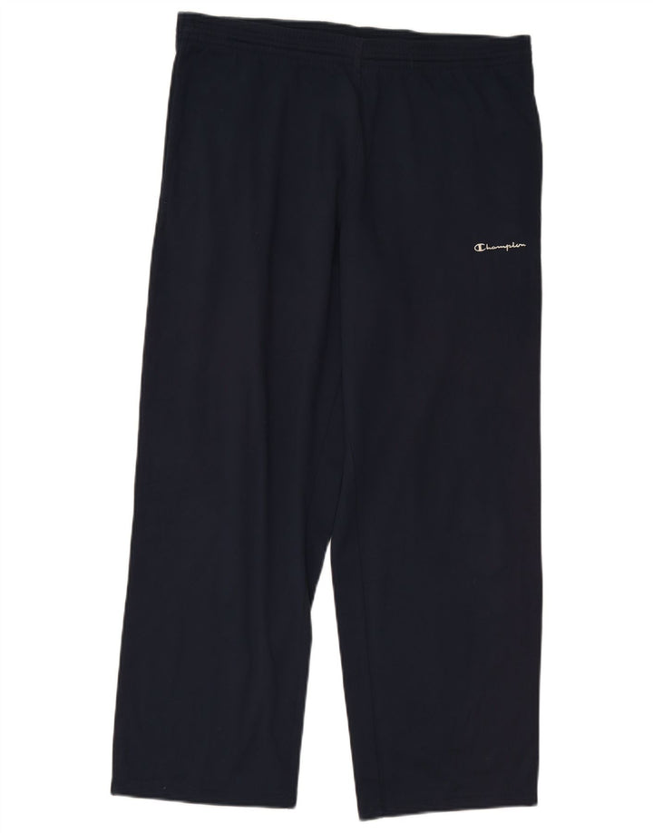 CHAMPION Mens Tracksuit Trousers Medium  Navy Blue Polyester
