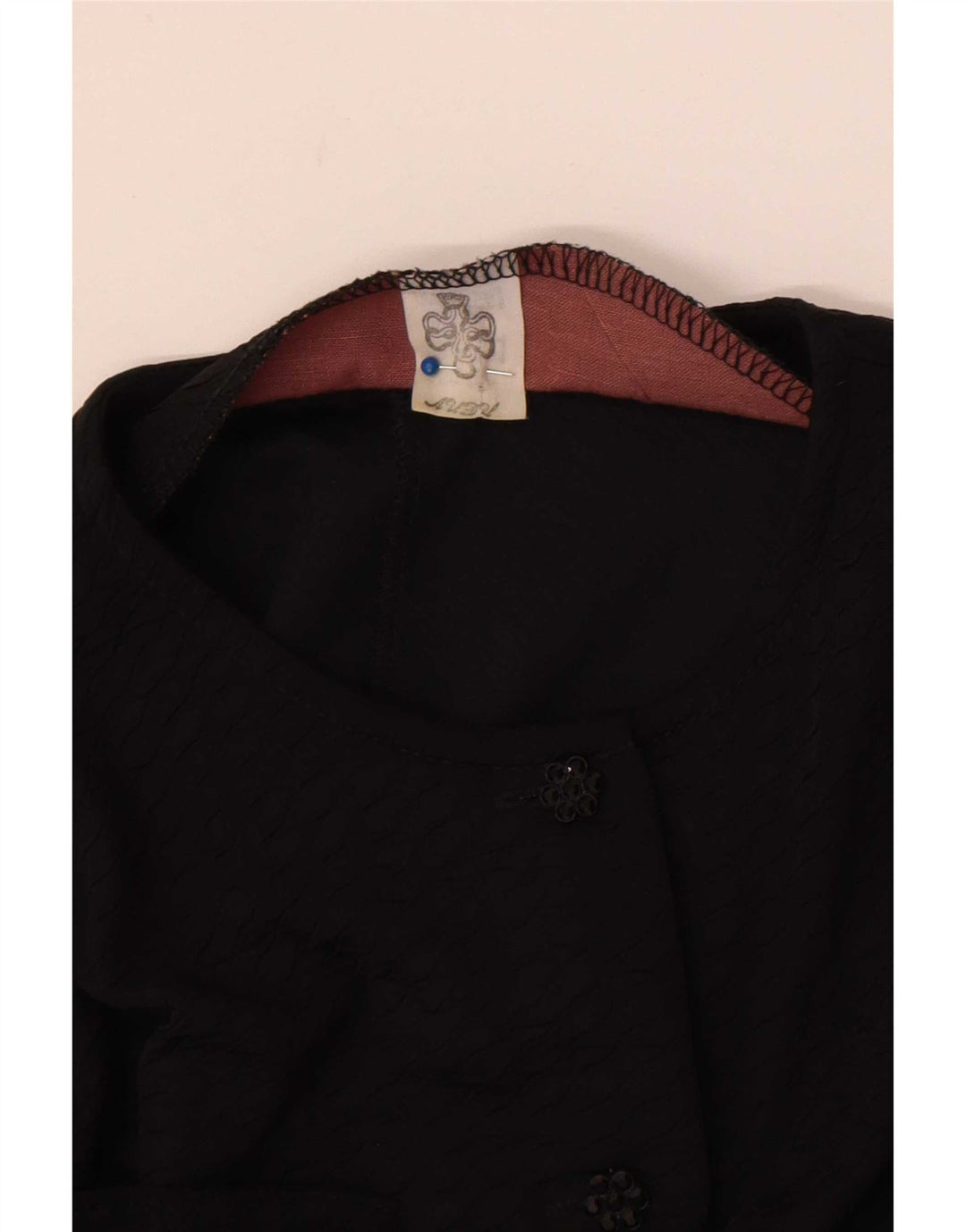 Vintage γυναικείο πουκάμισο μπλούζα UK 12 Medium Black