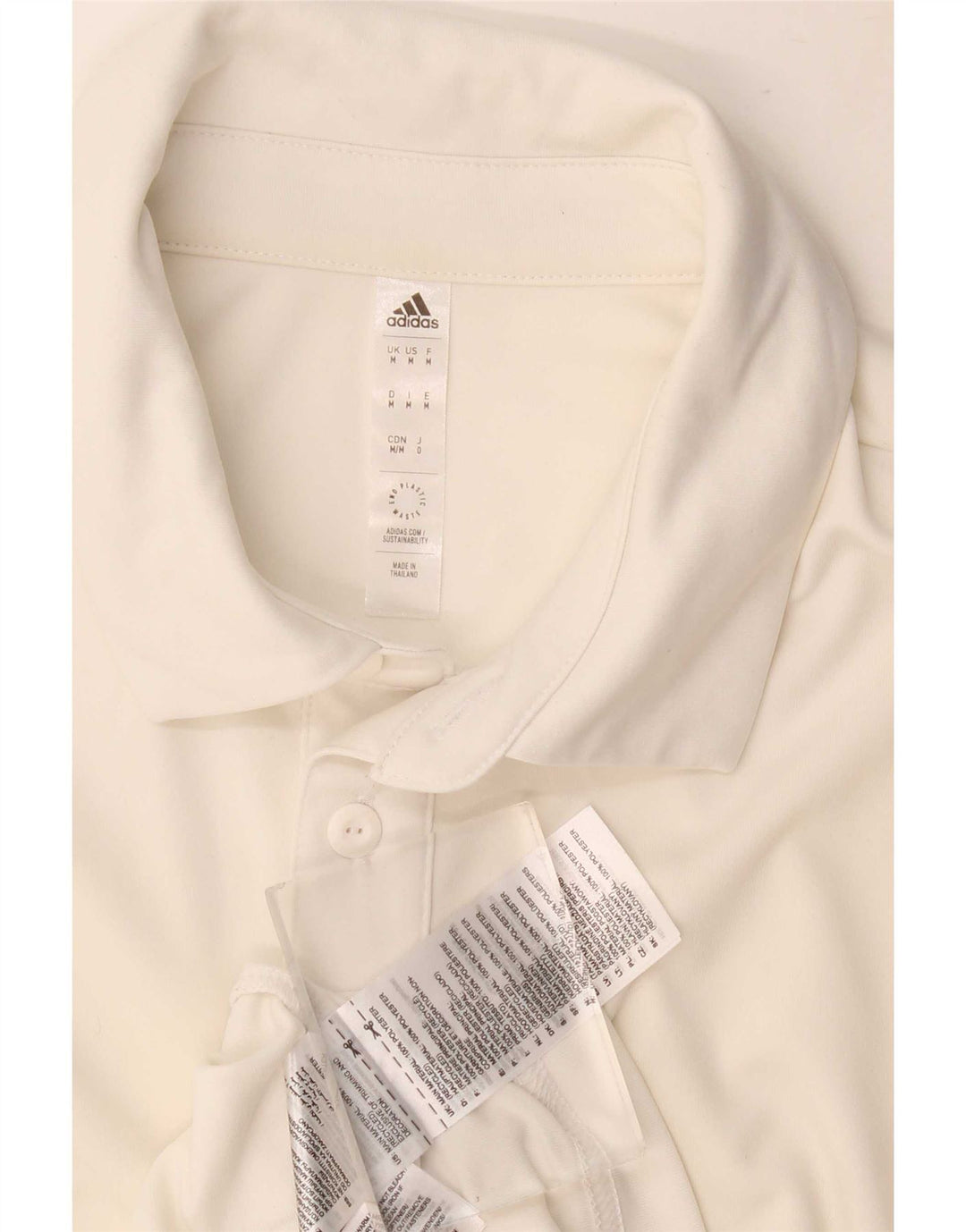 Adidas Mens Aeroready Polo Shirt Médio Branco Poliéster