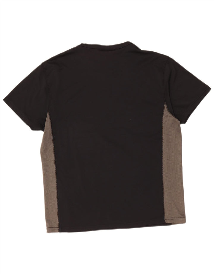 Reebok Herre T-Shirt Top Medium Sort Colourblock