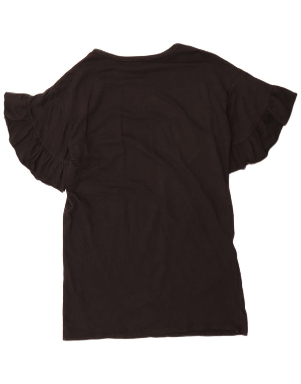 Rochie t-shirt oversized Trafaluc pentru femei Zara UK 10 Small Black