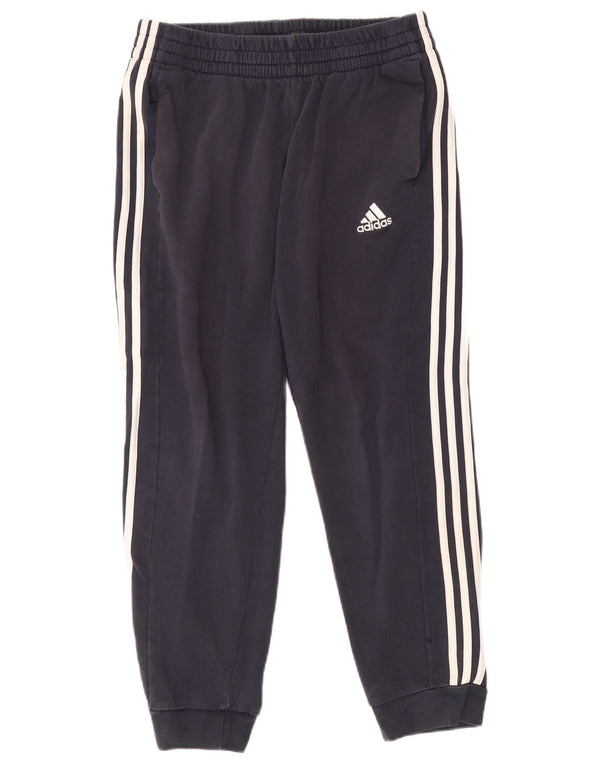 Adidas Mens Tracksuit Trousers Joggers Large Navy Blue Cotton