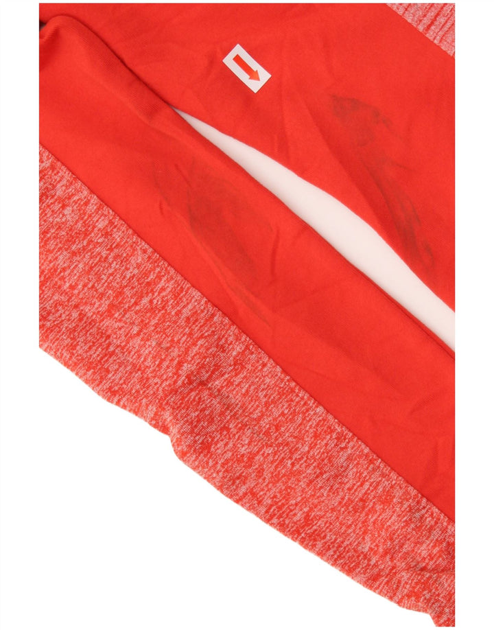 ATHLETA Womens Top Long Sleeve UK 6 XS Red Flecked Polyester