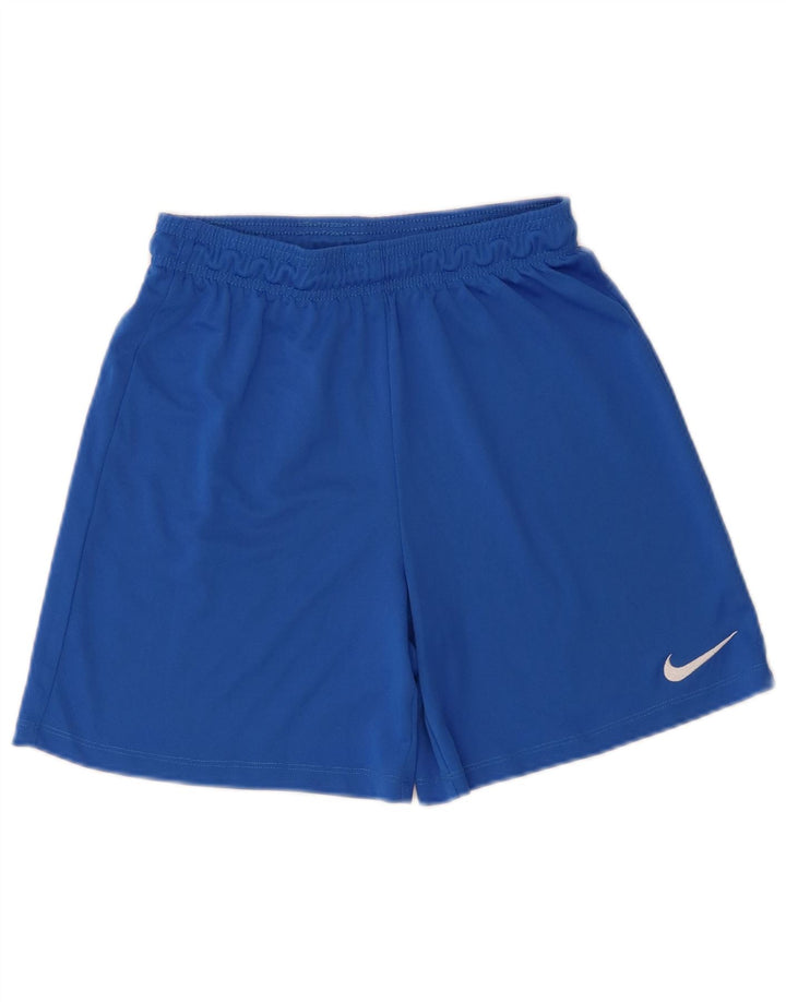 Nike Boys Dri Fit Sport Shorts 12-13 Years Large Blue Polyester