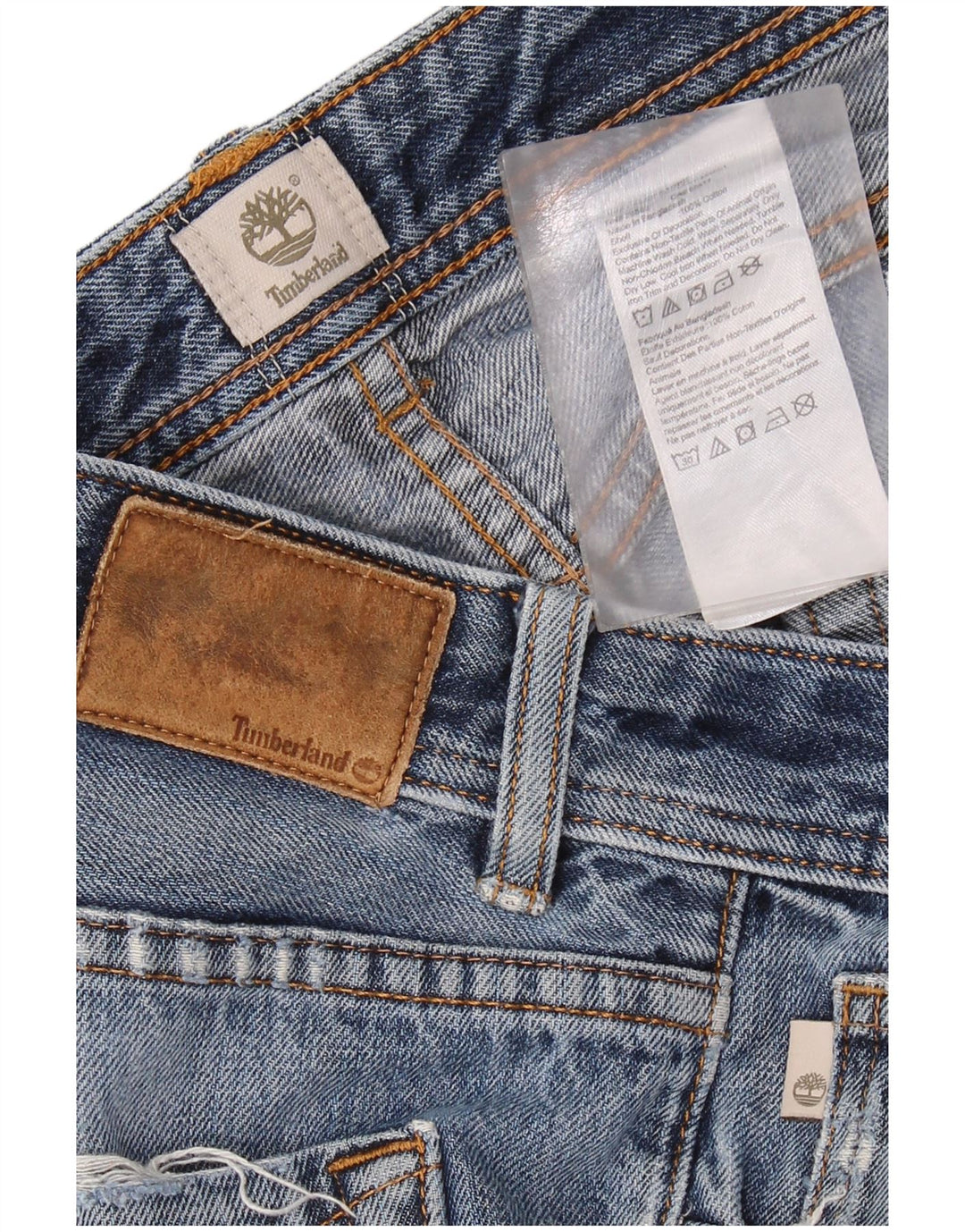 TIMBERLAND Mens Straight Jeans W34 L31 Blue Cotton