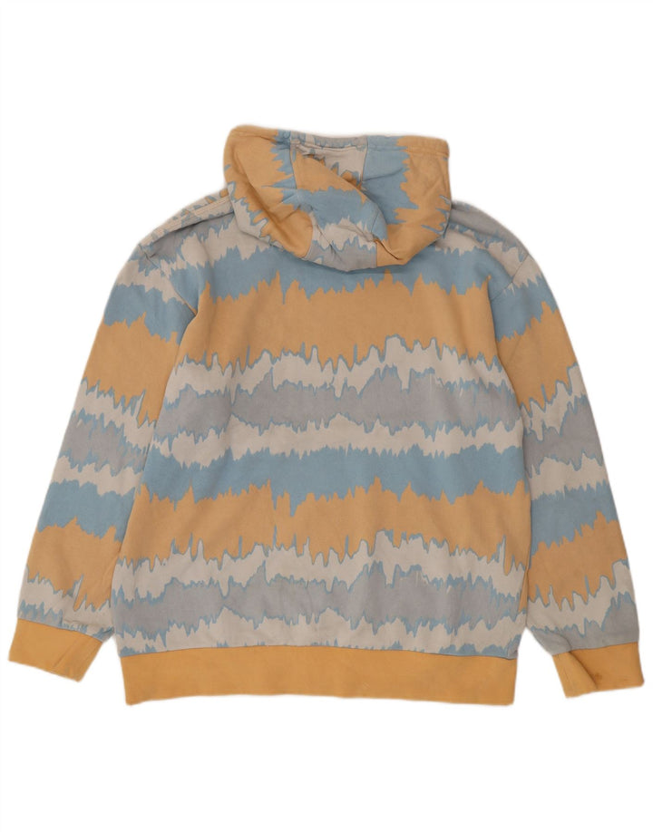 Adidas Mens Graphic Hoodie Jumper Medium Multicoloured Tie Dye Cotton