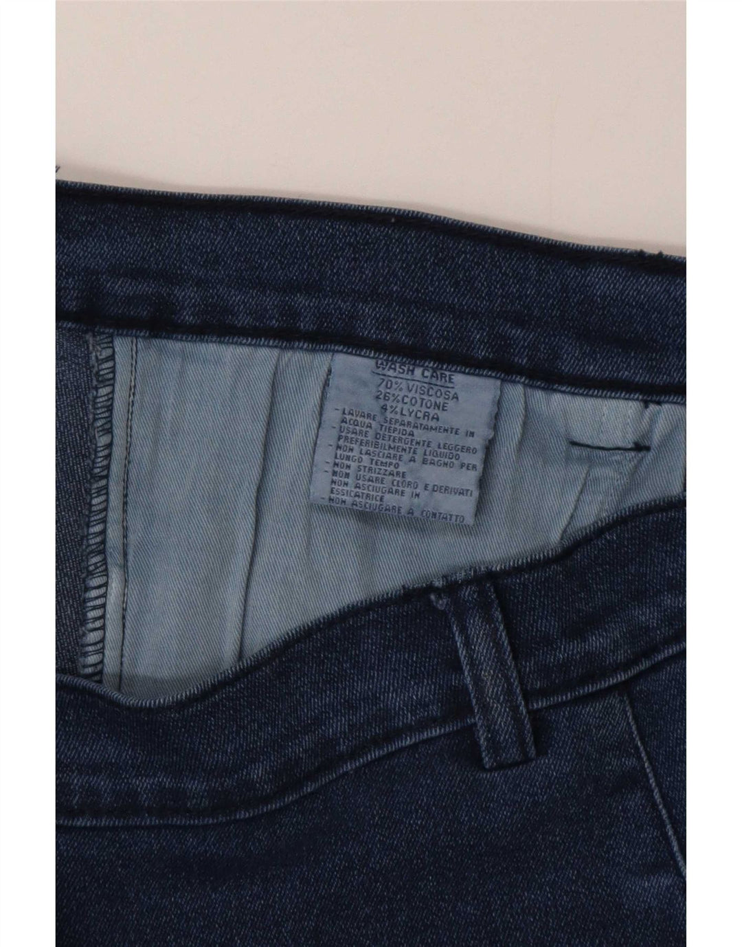 Positano by Jean Paul Womens Flared Skirt Large W32 Blue Patchwork