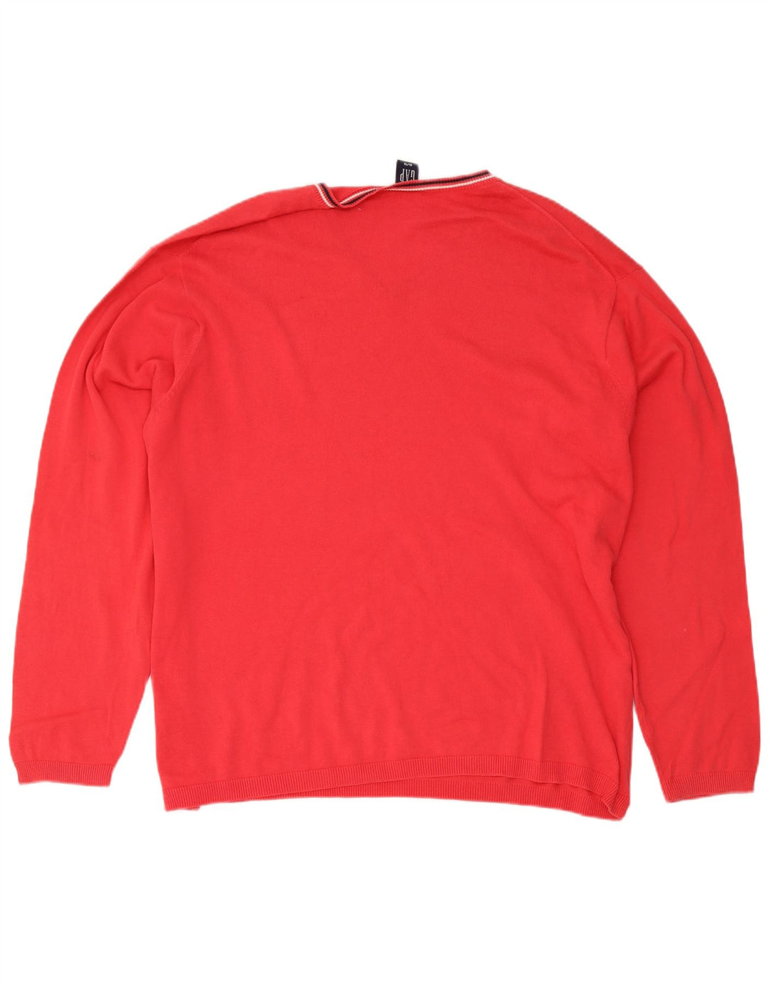 Gap Mens V-Neck Jumper Sweater XL Red Cotton