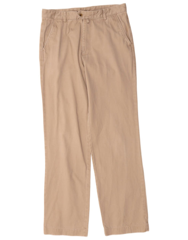 Pantaloni da abito dritti da uomo Gant W33 L34 in cotone beige