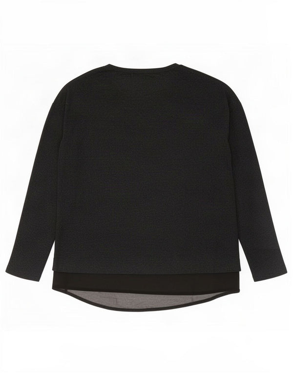 Zara Γυναικείο τοπ μακρυμάνικο UK 10 Small Grey Colourblock