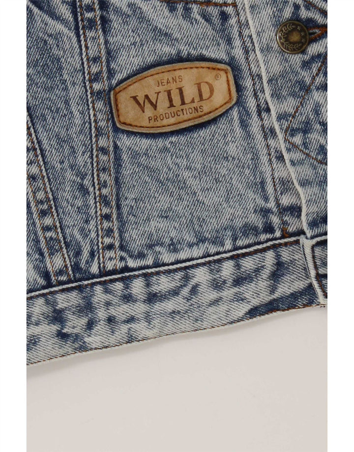 Μπουφάν Wild Mens Denim UK 38 Medium Blue Cotton