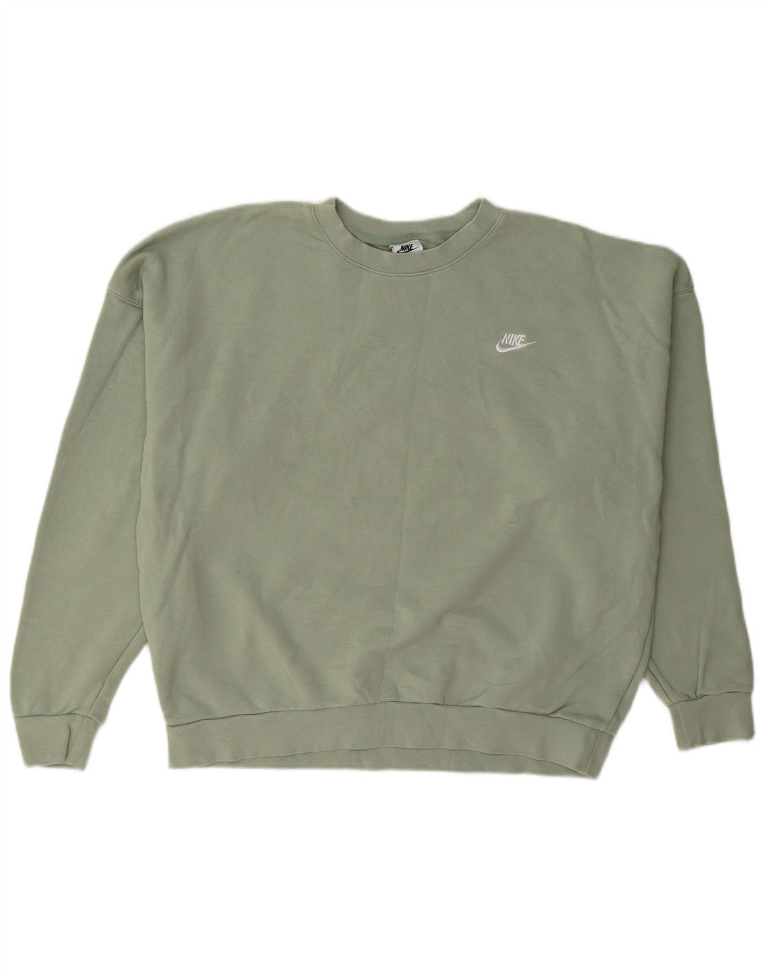 Nike Damen-Sweatshirt in Übergröße, Gr. 10, Größe S, Grün, Baumwolle