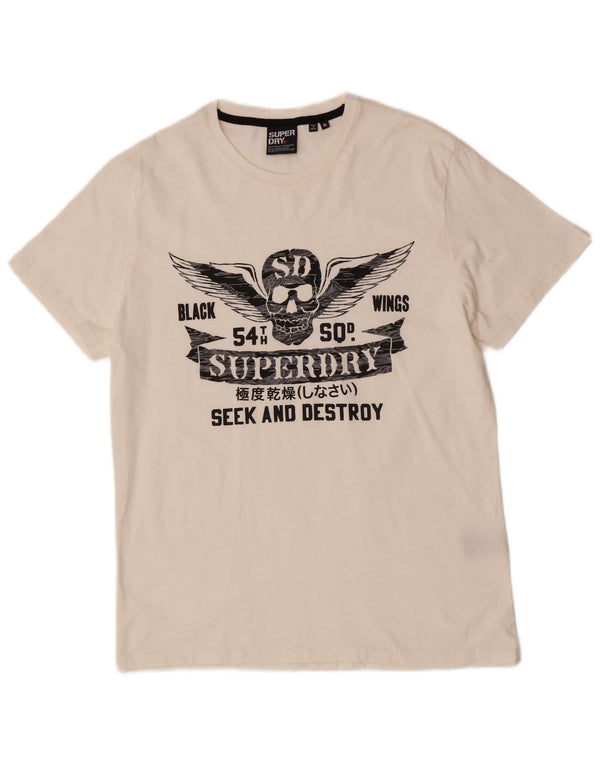 Superdry muška grafička majica kratkih rukava XL bijeli pamuk