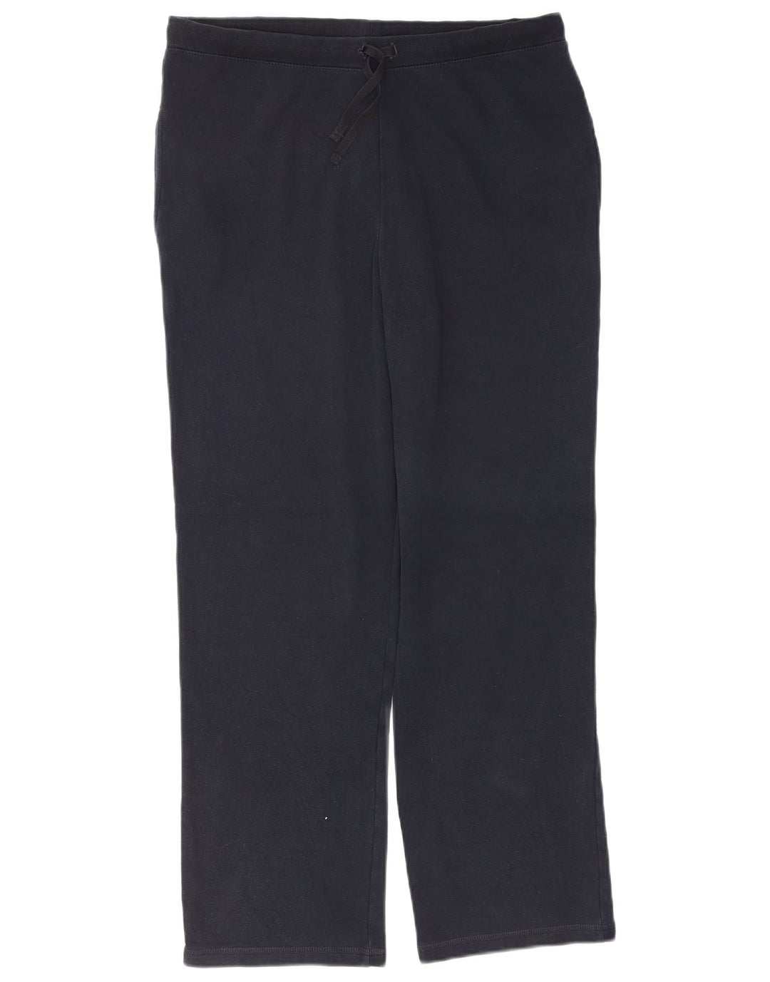 Marks & Spencer Womens Tracksuit Trousers UK 14 Medium Navy Blue Cotton