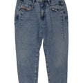 Diesel Damen Capri Slim Jeans W25 L22 Blaue Baumwolle
