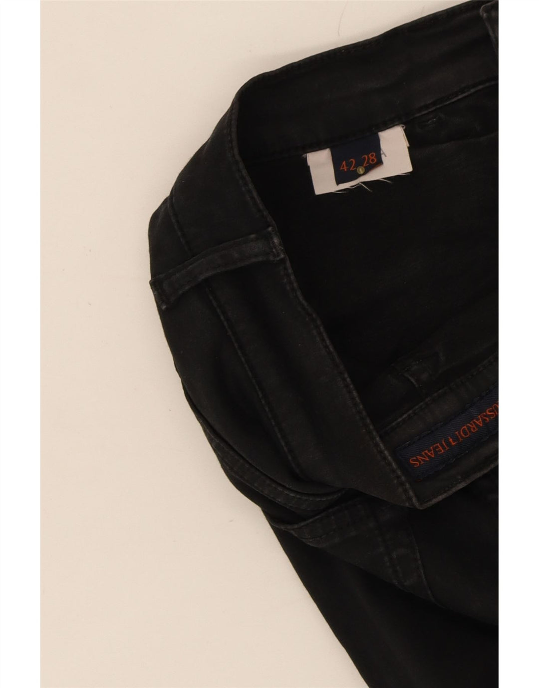 TRUSSARDI Womens Straight Jeans IT 42 Medium W28 L28 Black Vintage Trussardi and Second-Hand Trussardi from Messina Hembry 