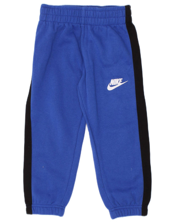 Nike Drenge træningsdragt Bukser Joggers 2-3 år Blå Colourblock Bomuld