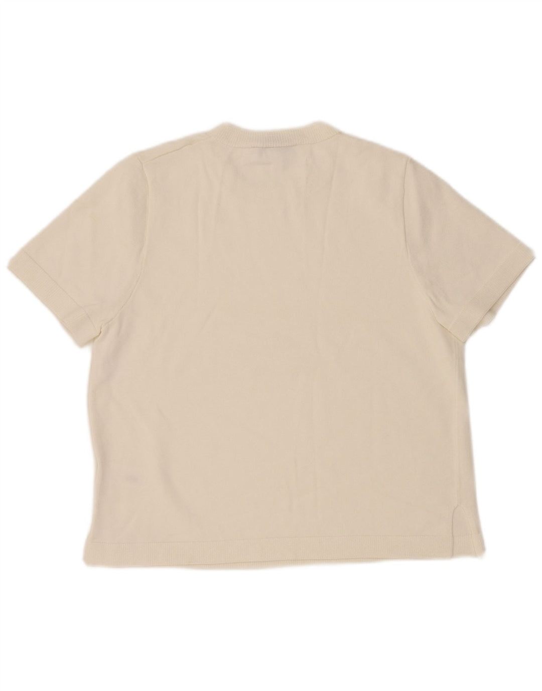 T-shirt Zara da donna Top UK 14 viscosa bianca media