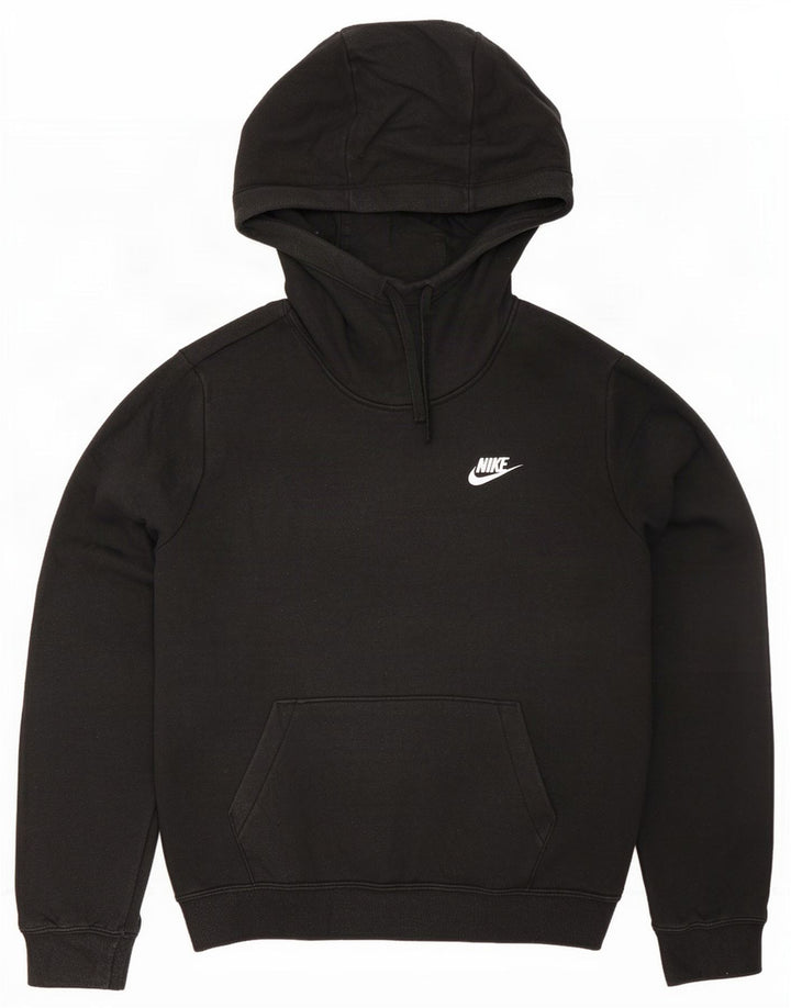 Nike Mens Hoodie Jumper Medium Black Cotton