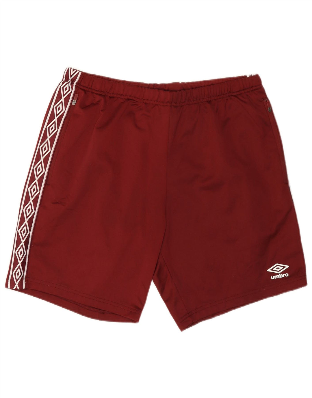 Umbro Mens Graphic Sport Shorts Grande Poliéster Borgoña