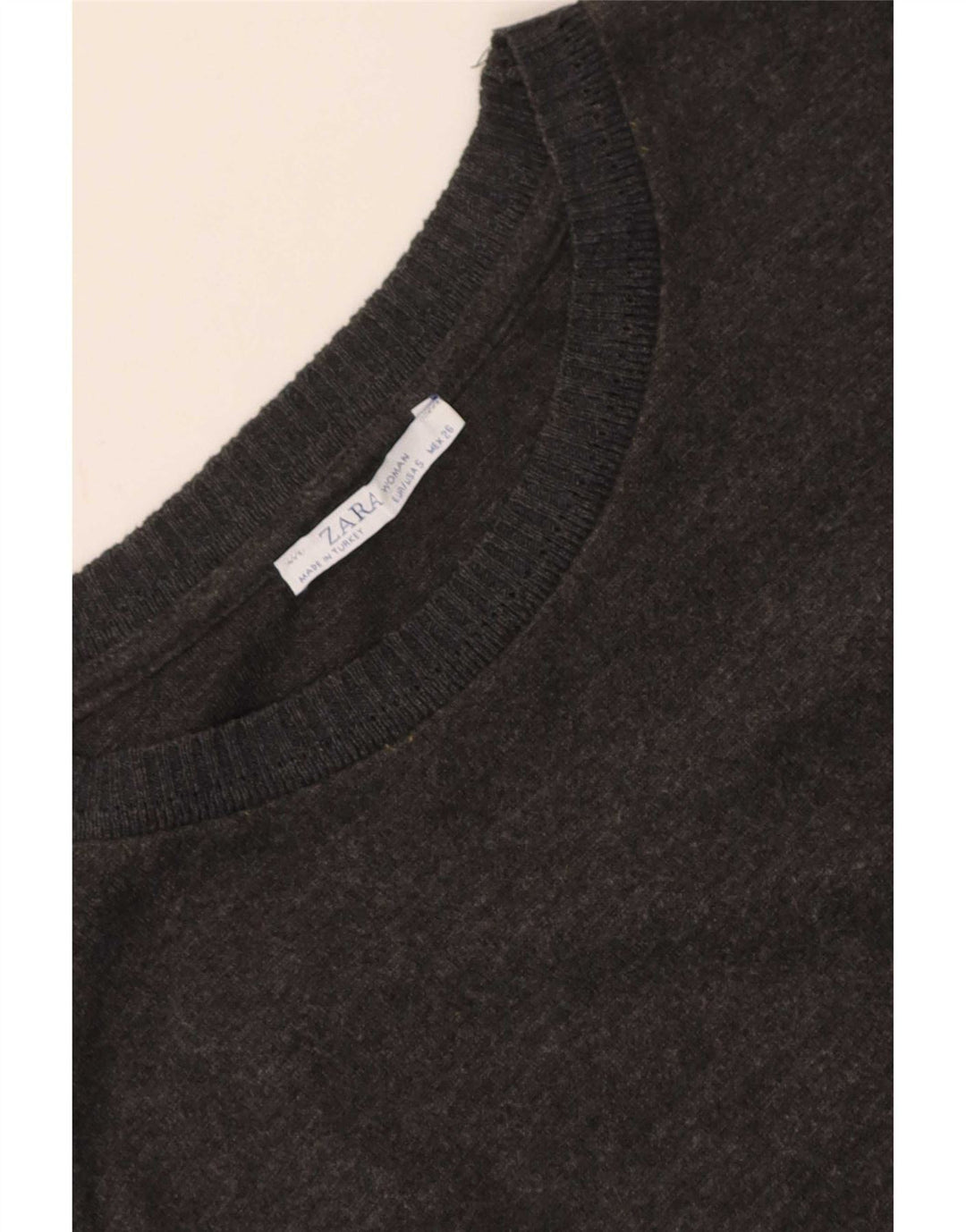 Zara Mujer Vestido Recto UK 10 Small Gris
