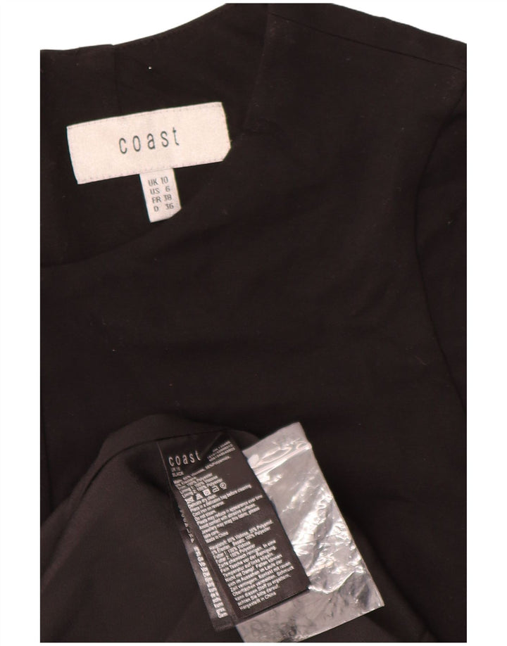 Coast Womens Asymmetric Maxi Dress UK 10 Small Black Viscose