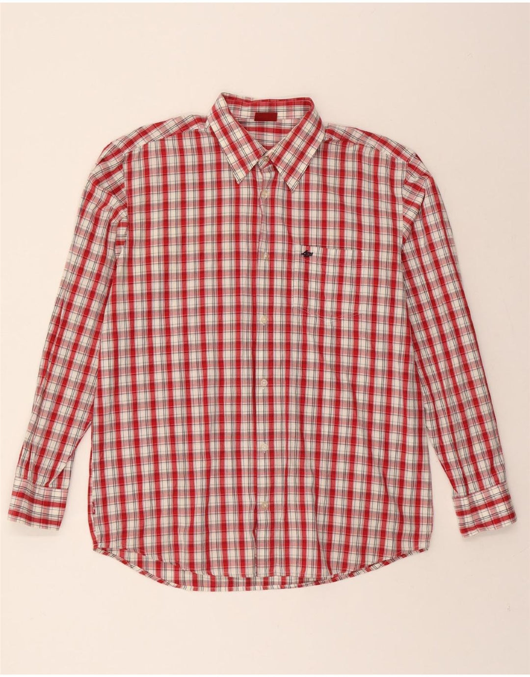 LEVI'S Mens Shirt Large Red Check Cotton Vintage Levi's and Second-Hand Levi's from Messina Hembry 
