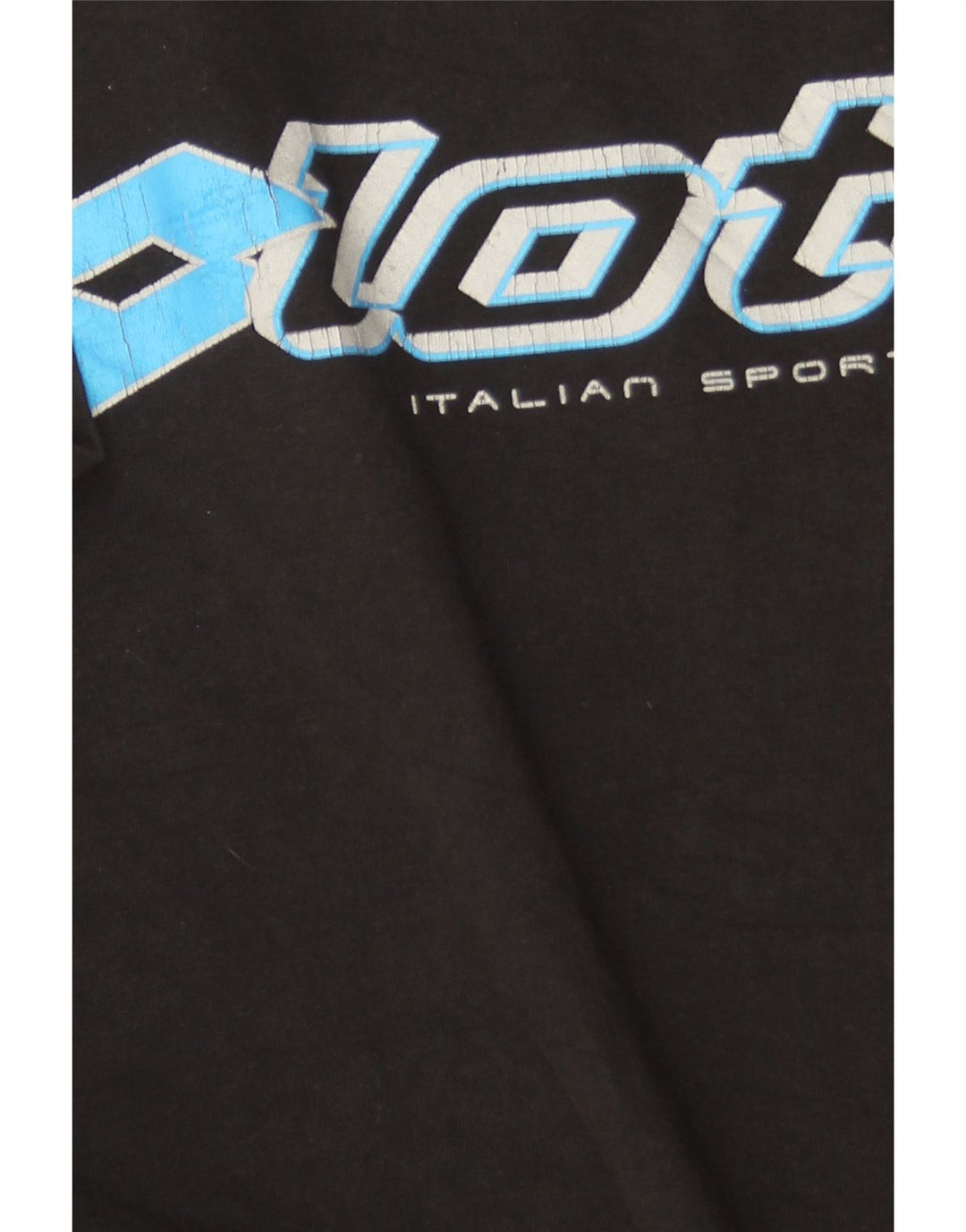 LOTTO Herren-T-Shirt mit Grafik, mittelgroß, Schwarz