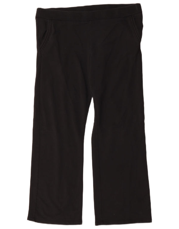 Ralph Lauren Womens Tracksuit Trousers UK 18 XL Black Cotton